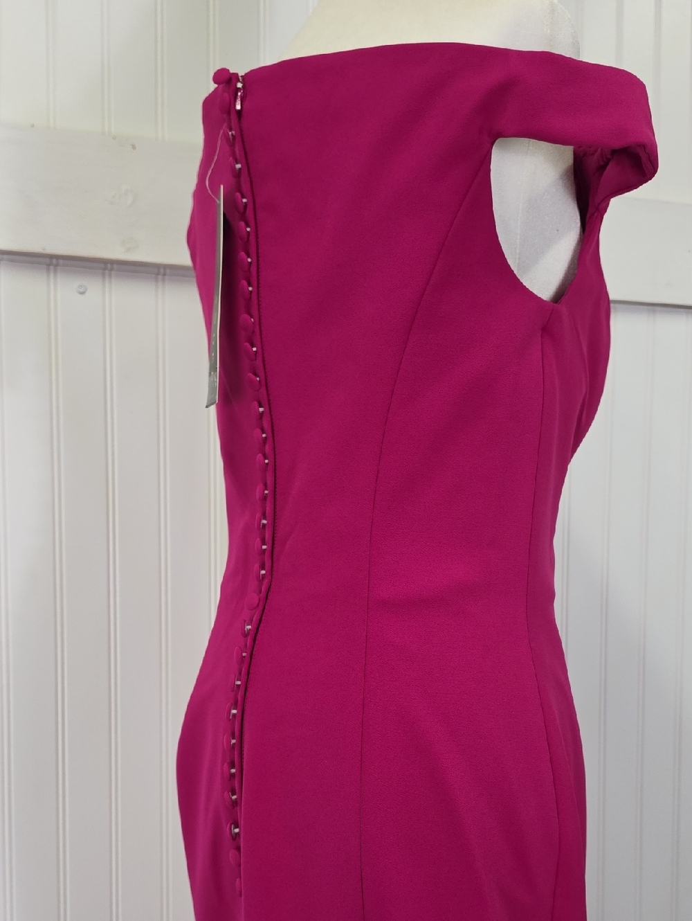 Alexander By Daymor NEW Fuchsia Pink Petal Skirt Maxi Gown Dress Size 6 M1279 - Picture 13 of 15